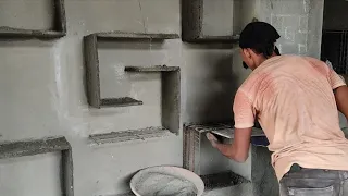 modern cement almari design making process construction of rcc work