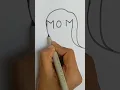 How to draw mother's day #shorts #youtubeshorts #shotsfeed #drawing #mom
