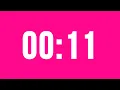 11 Second Countdown Timer No Music With Alarm Clock At The End