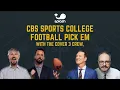 CBS Sports CFB Pick Em With the Cover 3 Crew Only on Splash Sports