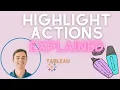 Tableau Dashboard Highlight Actions