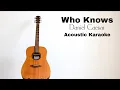 Lagu Daniel Caesar - Who Knows (Acoustic Karaoke)