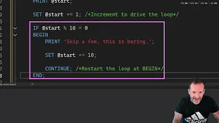 Learn T-SQL With Erik Writing Smarter While Loops