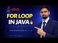 For Loop in Java Explained Java Tutorial for Beginners in Hindi