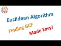 Find GCF using Euclidean Algorithm Math 6 Simplifying Math