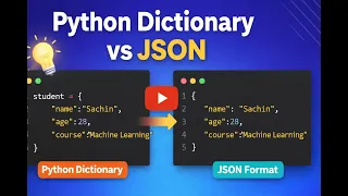 Python Dictionary vs JSON Explained Gen AI Using Python Tutorial Key Differences Explained