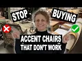 Accent Chair Ideas That Work With Sectionals Chaises Open Floor Plans