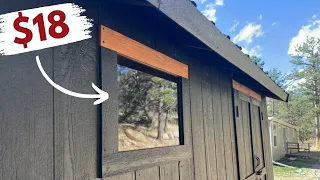 How To Build and Install Plexiglass Shed Windows Cheap and Easy Builds by Maz