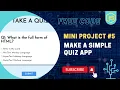 Quiz App Project for Beginners HTML CSS JavaScript