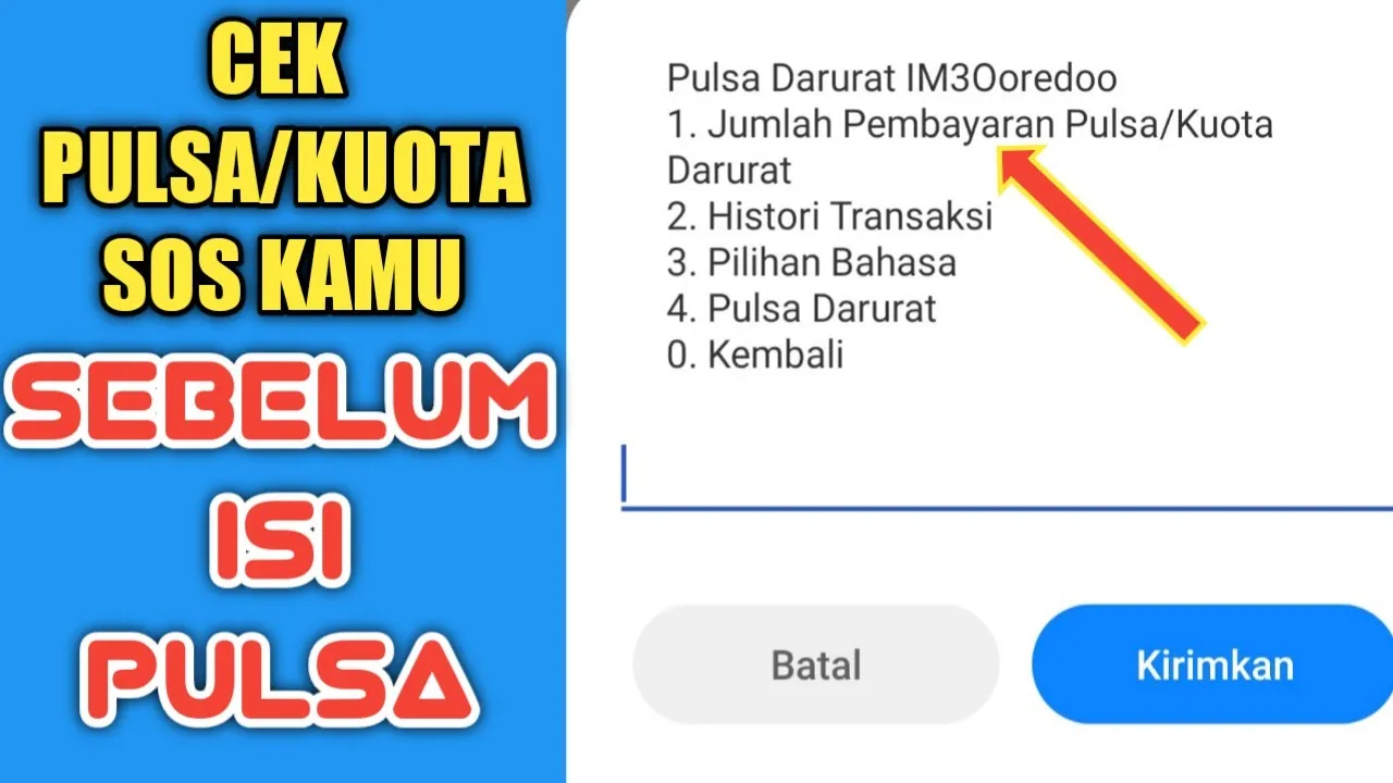 cara pinjam pulsa Indosat 2021