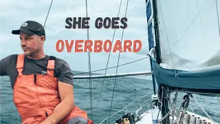 That a wrap! Until she goes OVERBOARD | Episode 225 (Sailing Catalpa)