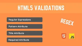 HTML5 Validation pattern attribute title attribute required attribute
