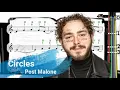 Circles Post Malone Violin SHEET MUSIC With Fingerings Level 3