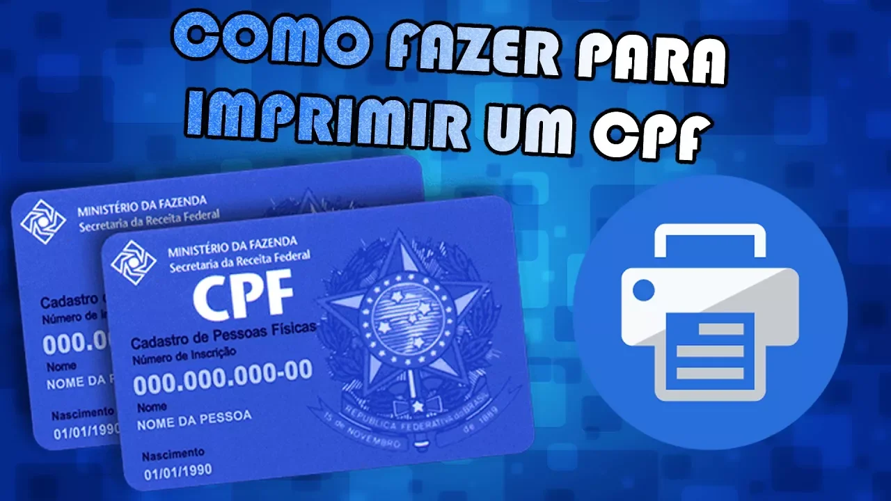 Aprenda a Imprimir seu CPF sem complicações, pois todos nós sabemos que o Cartão CPF não existe mais. 