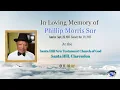 In Loving Memory of Phillip Nathaniel Morris Snr