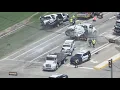 Highway 105 westbound in Conroe shut down due to multi-vehicle crash