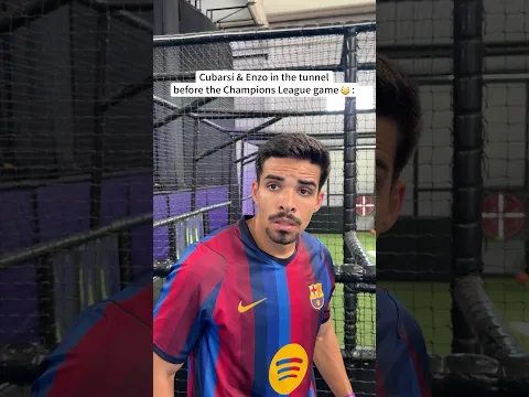 Enzo & Cubarsí in the Champions League 😭🍿