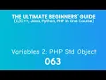 63 PHP Variables 2 Std Object