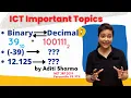 NET Paper-1 Most Important topics ICT imp topics Binary to decimal conversion ICT by Aditi Mam