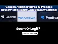 Caszek Winnerslives Predfex Reviews Scam or Real Platforms
