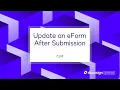 Docusign CLM Update an eForm After Submission