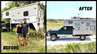 We Gave her a Face Lift! COMPLETE DIY Exterior Truck Camper Build! – Terra Tula