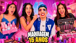 MAQUIAGEM DA BELINHA PARA 15 ANOS DA MARIA CLARA E JÉSSICA SOUSA!! Me dei muito mal*