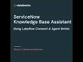 Demo ServiceNow connector from Lakeflow Connect