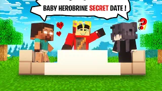 Baby Herobrine's SECRET DATE With a Girl