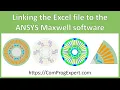 Linking the Excel file to the ANSYS Maxwell software