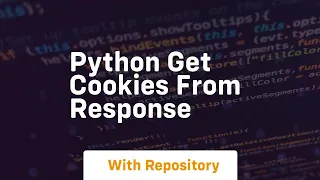 python get cookies from response