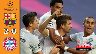 Barcelona V Bayern Munich 2 8 Quarter Final UCL 2019 20 Goals Extended Highlights 