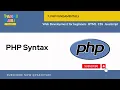PHP Syntax