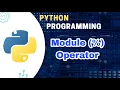 Find Even and Odd Numbers in Python Module Operator