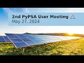 2nd PyPSA User Meeting - May 27 2024