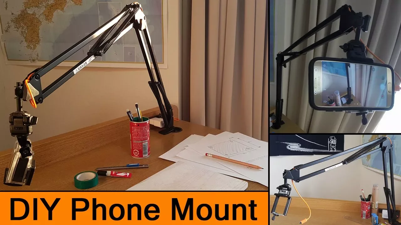 DIY Articulating Arm Mount for a Phone or Camera