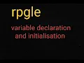 variable declaration and initialization both at a time