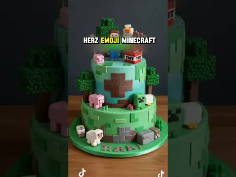 Welche Torte esst ihr vor der Schule Ich nehme die Minecraft Torte 😱 #berlin #deutschland