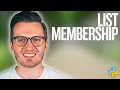 Python Day 34 List Membership in Python - Learn How to Check If an Item Exists