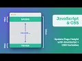 Update Page Height with Javascript CSS Variables