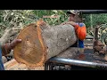 Download Lagu FULL GALIH‼️ Kayu Jati Tua Di Rajang Gergaji Mesin Bandsaw Rakitan
