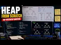 Implement Heap from Scratch in C Max Heap Class push pop top size
