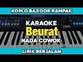 Lagu Karaoke - Beurat nada cowok koplo bajidor lirik berjalan | Yamaha SX600