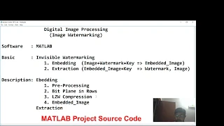 Digital Image Processing Watermarking Matlab Code