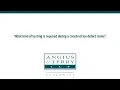 What kind of testing is required during a construction defect claim