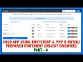 Advanced CRUD App Using Bootstrap 4 PHP MySQLi Prepared Statement In Object Oriented Style