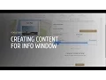 Setting the content in the info window of marker