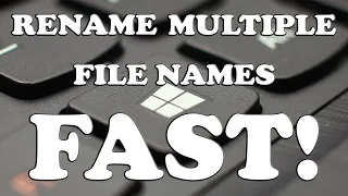 Find and Replace Multiple File Names Quickly No Special Software Needed