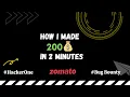 How I made 200 in 2 Minutes on Hackerone - Zomato Bug Bounty Program