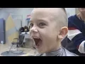HE LOOKS HAPPY HE LOVES HIS HAIRCUT AT GREAT CLIPS PRANKING DAD